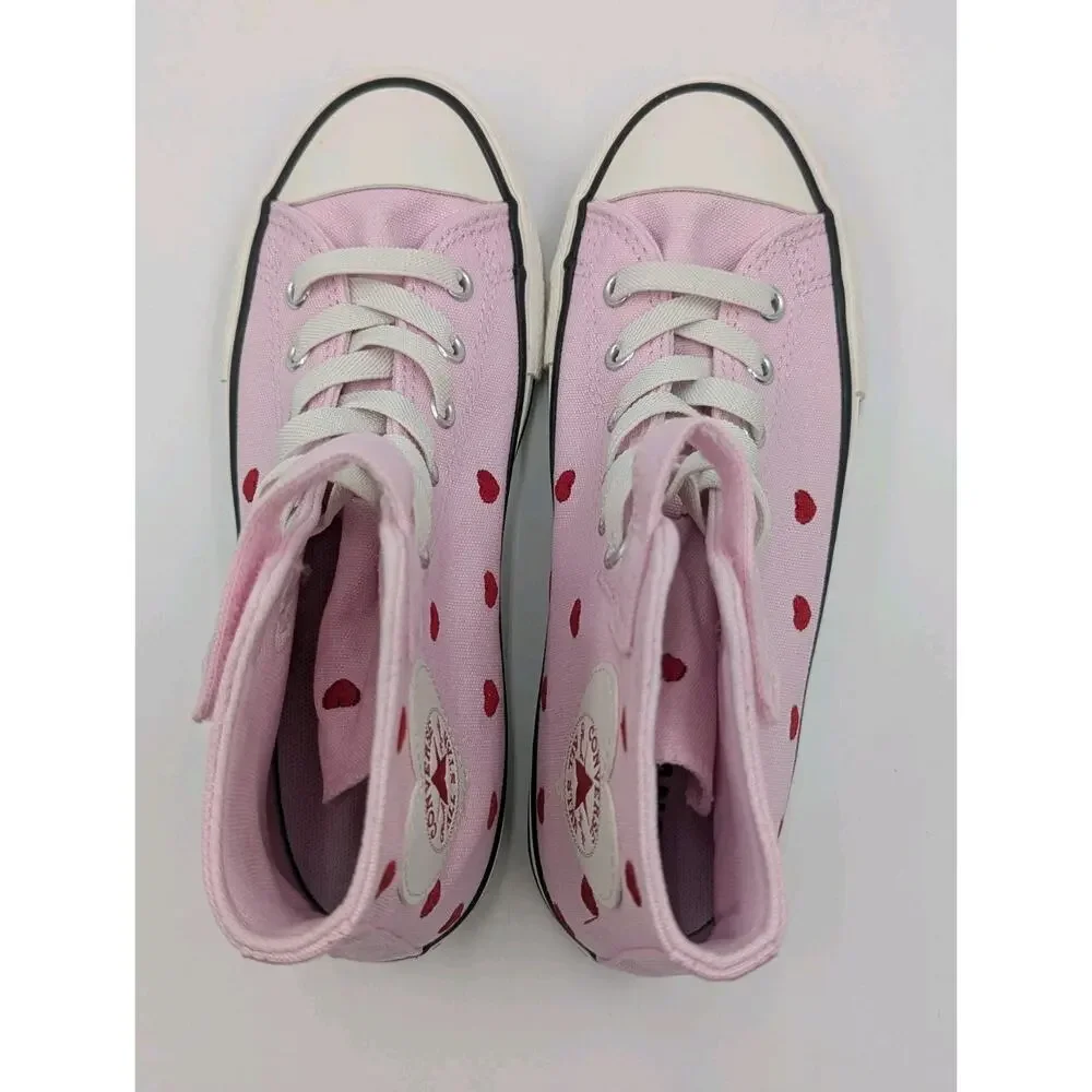 Converse Girls Youth Size 13.5 Chuck Taylor All Star 1V High Top Pink Sneakers